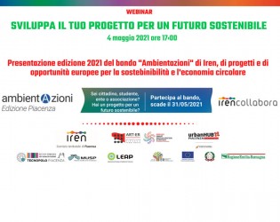 Webinar Sviluppa il tuo progetto per un futuro sostenibile